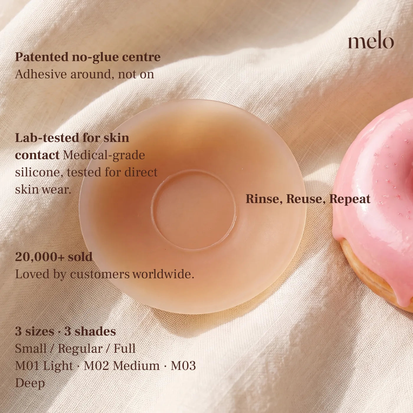 melo doughnut key selling points