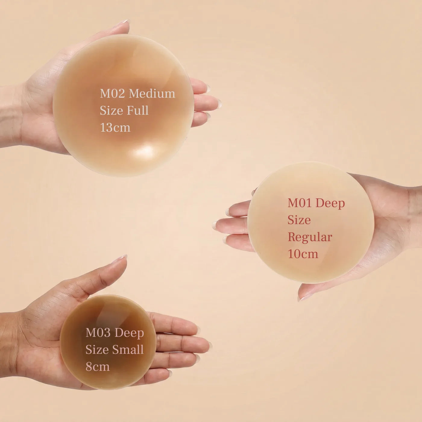 melo no-glue size guide
